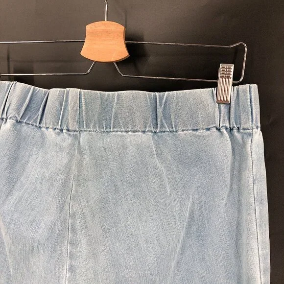 SOFT SURROUNDINGS Stretch Cotton Metro legging jeans jegging light L petite PL - Picture 7 of 8